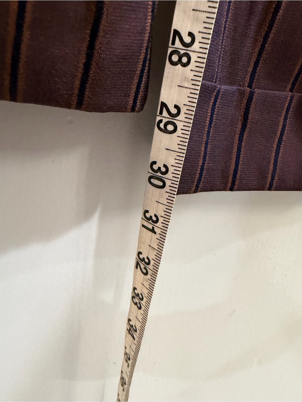 Anthropologie Maeve Cocktail Hour Stripe Suiting Trouser Pants Purple Brown Sz 6 - Picture 11 of 13